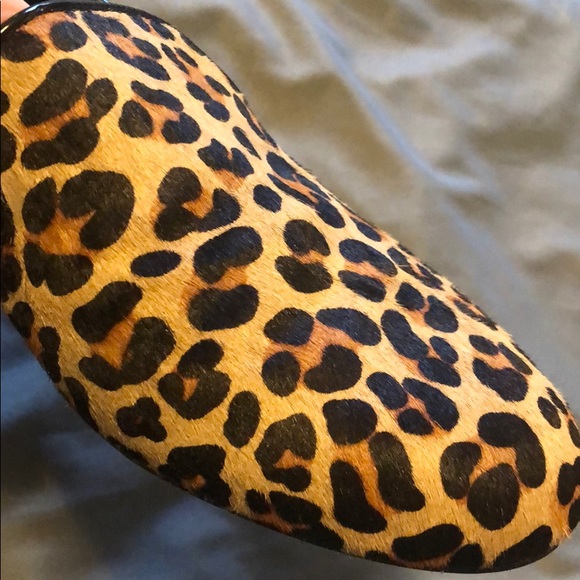 Nine West Studded, Calf-Hair Leopard Loafers 7.5 - Picture 5 of 5